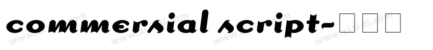 commersial script字体转换